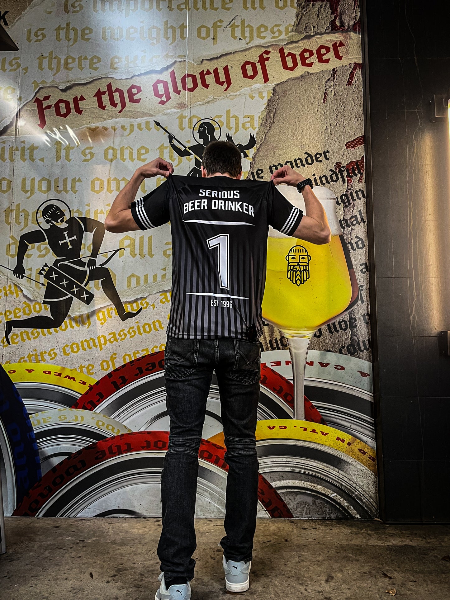 Serious Beer Drinker Custom Jersey